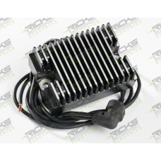 Rick's Motorsports Electrics Universal OEM Style Rectifier-Regulator for Harley Davidson Super Glide/Wide Glide/Springer Softail/Electra Glide '08-20, Low Rider '18-20 (All Models)